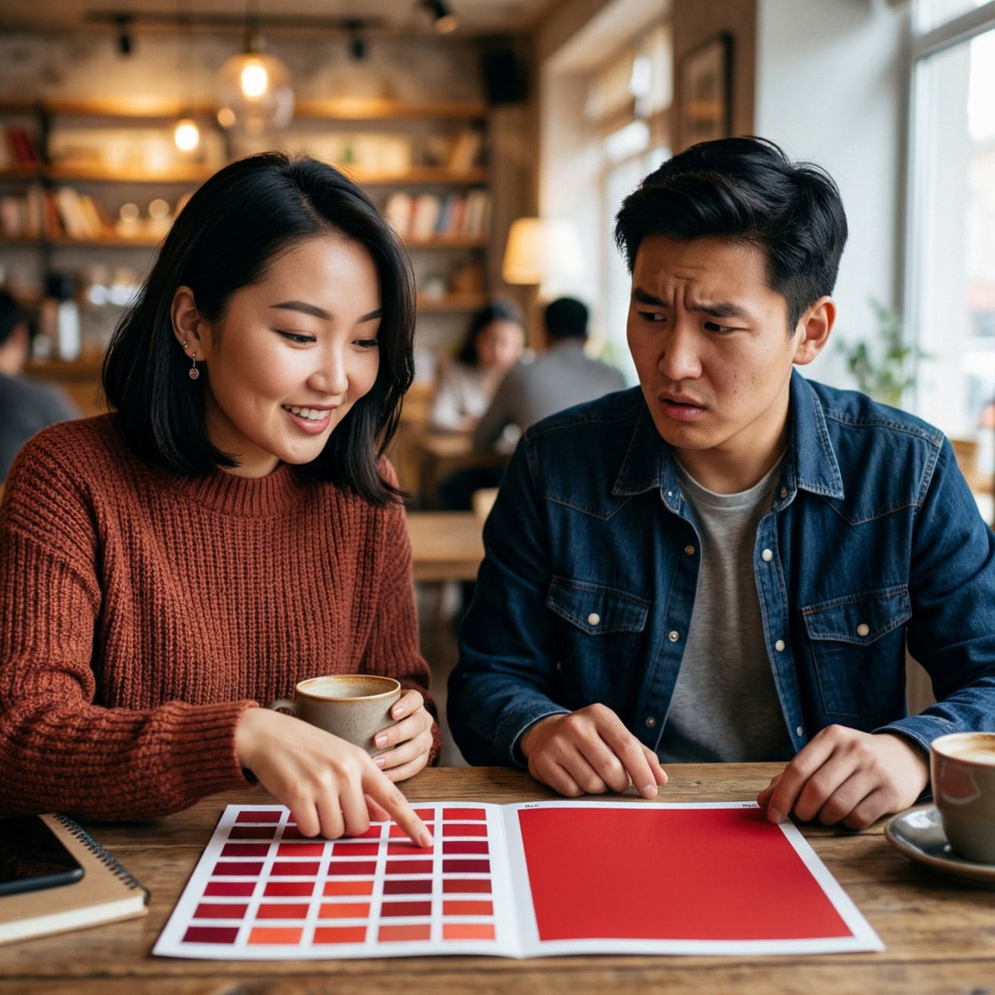 Эмэгтэйчүүд улаан өнгийг багадаа 4-5 янзаар ялгаж харах чадвартай байдаг бол эрчүүд зөвхөн нэг төрлийн Улаан өнгө л гэж хардаг